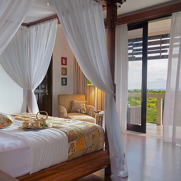 Villa Sky House - View from the Bedroom to Jimbaran Bay